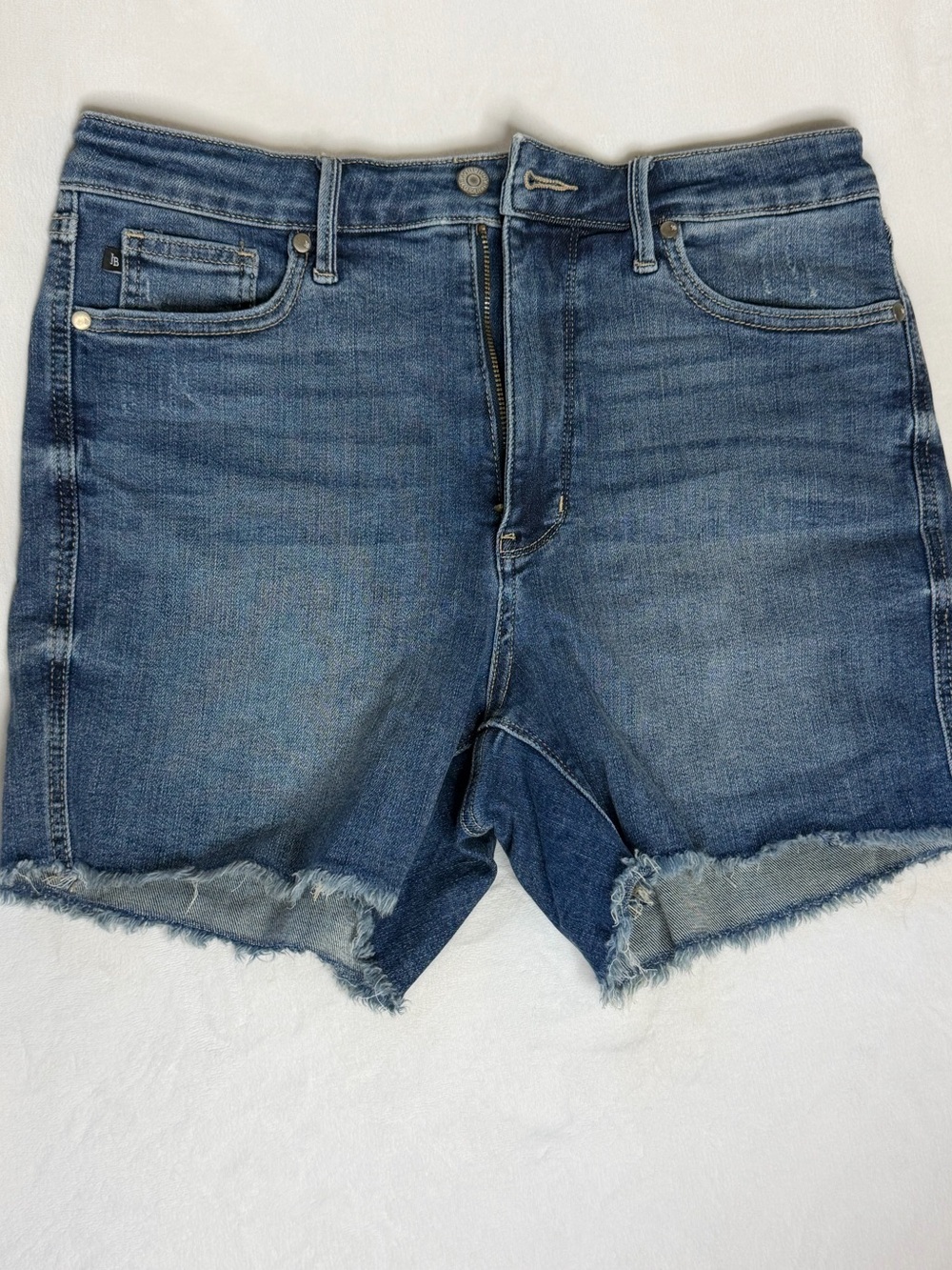 Judy Blue High Rise Tummy Control Frayed Denim Shorts XL